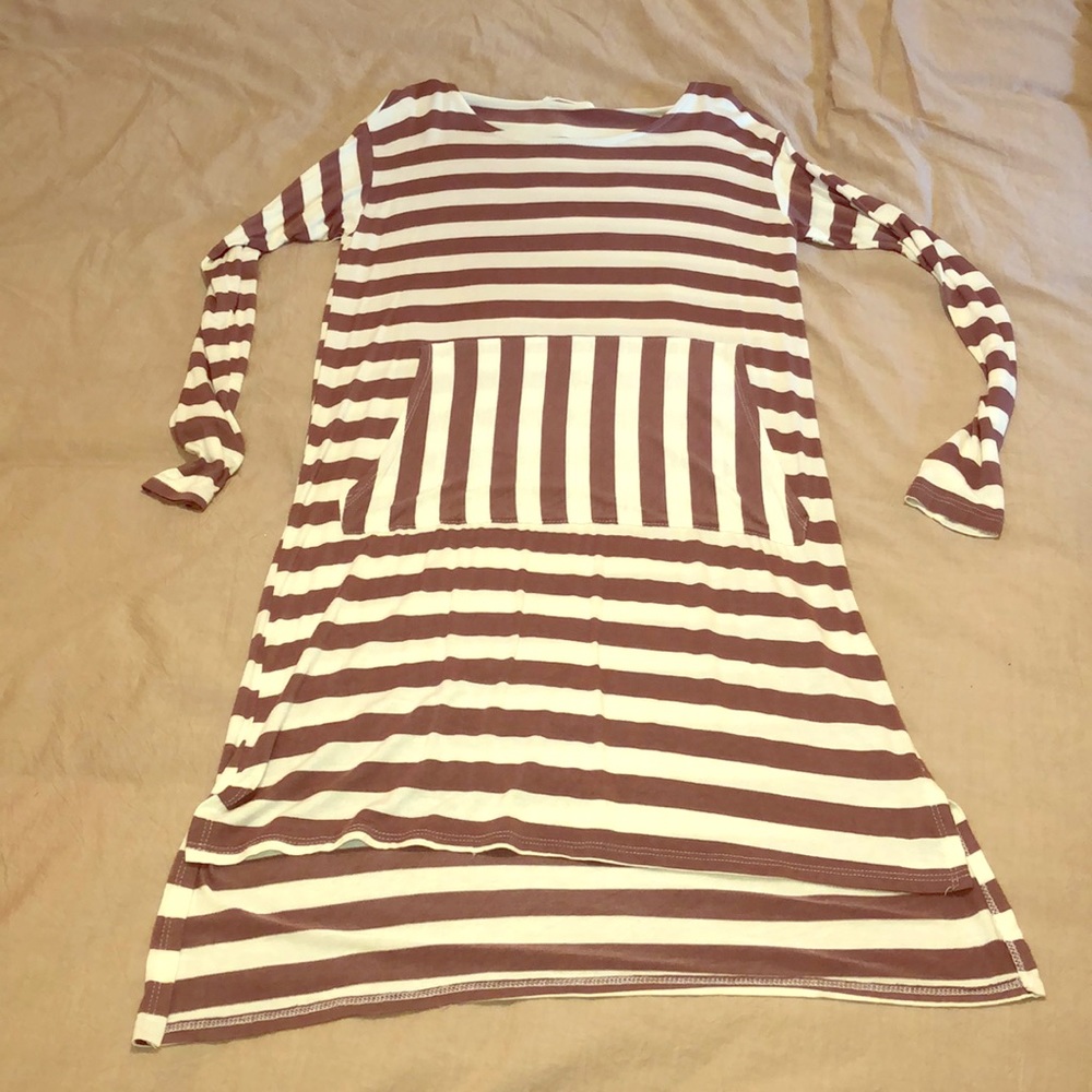 Soft casual stripes dress